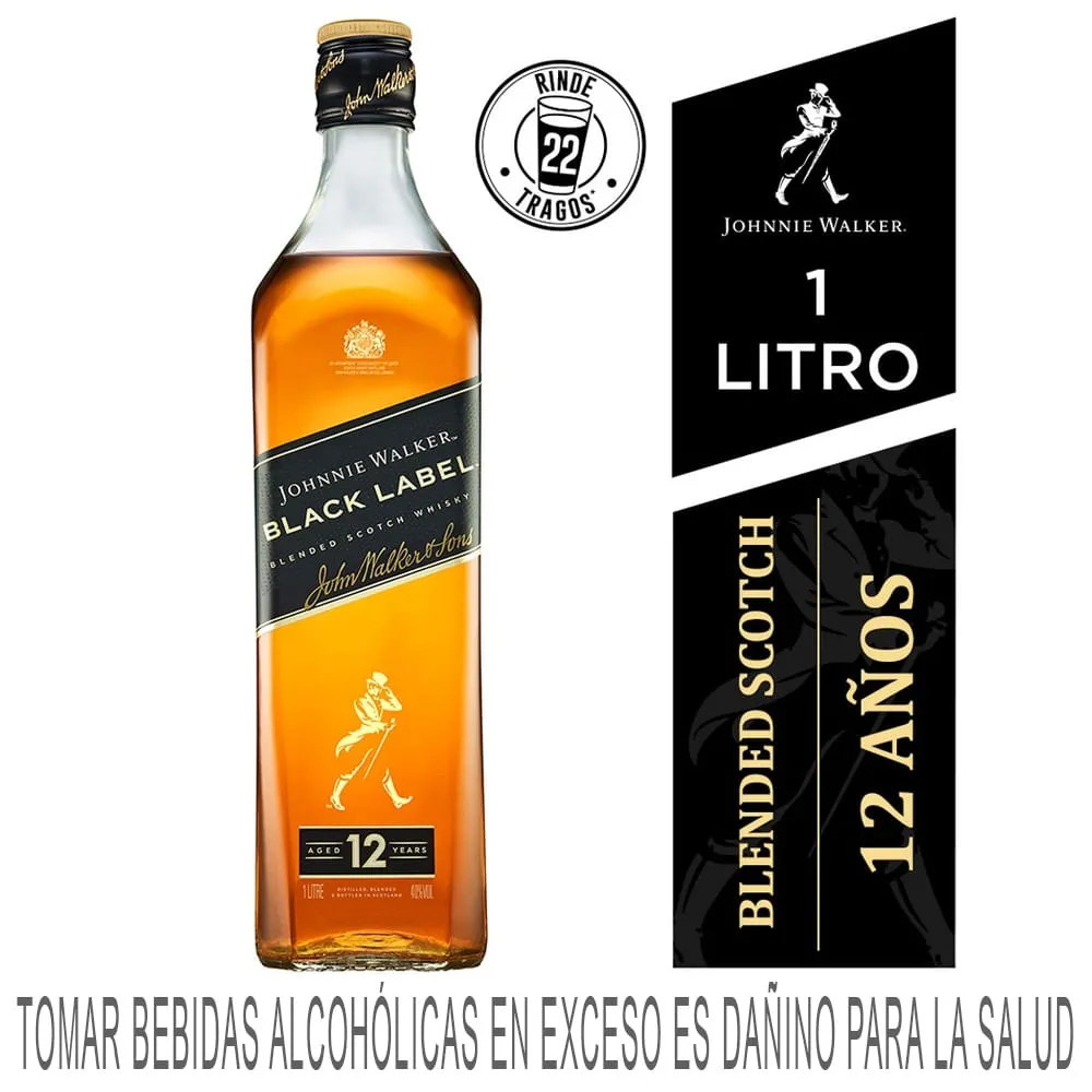 Johnnie Walker Black Label 1 L